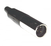 AVCLINK 92M-501S(3P) Разъем mini-XLR male кабельный 3-контактный, позолоченные контакты, на кабель 3.5-5 мм