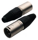 Rockcable RCL10000 P кабельный балансный разъем XLR male, 3 контакта, металл, крышка пластик