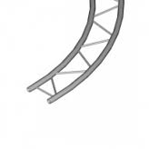Dura Truss DT 32H Circle 4m 2 parts horiz Комплект из 2-х радиусных ферм (горизонтальные), плоского сечения 2 x Ф=50мм, S=2мм, W=30см, радиус 4 метра, 4 конических соединителя, 8 болтов, 8 шплинтов