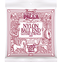 Ernie Ball 2409 струны для классической гитары, Ernesto Palla, черный нейлон, бронзовая оплетка