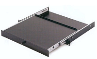 EuroMet EU/R-RD1 04330 Выдвижная рэковая полка, 1U, черная