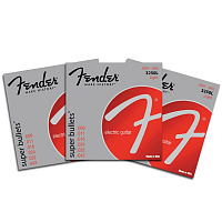 FENDER STRINGS NEW SUPER BULLET 3250L NPS BULLET END 9-42, струны для электрогитары, стальные с никелевым покрытием