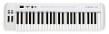 SAMSON CARBON 49 USB MIDI-клавиатура, 49 чувствительных к скорости нажатия клавиш, 2 колеса (модуляция и питч), назначаемый энкодер и ползунок громкости. iPad/PC/Mac совместимость. Вес 4,3 кг 