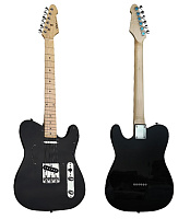 AIERSI TL-10 Black Электрогитара, форма корпуса телекастер, цвет черный