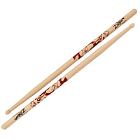 ZILDJIAN ZASDG DAVID GROHL ARTIST SERIES барабанные палочки с деревянным наконечником, именные, орех