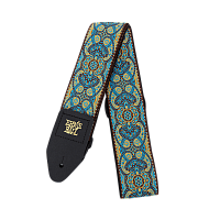 Ernie Ball 4098 Imperial Paisley Jacquard гитарный ремень, полипропилен, кожаные нашивки