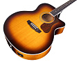 GUILD F-250CE Deluxe Maple ATB электроакустическая гитара формы джамбо с вырезом, топ - массив ели, корпус - огненный клён