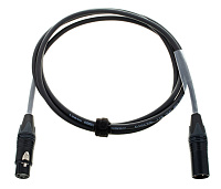 Cordial CPD 2 FM цифровой DMX / AES EBU кабель XLR female 3-контактный/XLR male 3-контактный, разъемы Neutrik, 2,0 м, черный