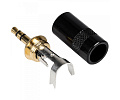 Neutrik NYS231BG кабельный разъем Jack 3.5 мм TRS (стерео) папа, металический корпус, для кабеля диаметром 4 мм