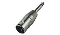 NordFolk NCA5116  переходник XLR male  6.3 мм mono Jack (TS), металл