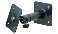 K&M 24185-017-55 поворотное (360 º) настенное/потолочное крепление для АС весом до 8 кг, площадка д/крепления 95х95 см, чёрное