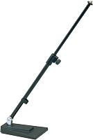 K&M 23400-300-55 настольная микрофонная стойка, литая основа, высота 400-640 мм, сталь, цвет черный
