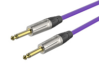 ROXTONE TGJJ100-TPL/1 Кабель инструментальный, цвет фиолетовый, 7 мм, 2x6.3 mono Jack, длина 1 метр