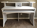 Glorious Workbench White  Рабочее место для компьютерной студии, 2Rack x 4U,место для студийных мониторов, цвет белый