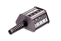 Neutrik NSB1A-8/4 распред. коробка 8 XLR female входов, 4 XLR male выхода, трапецевидная конструкция