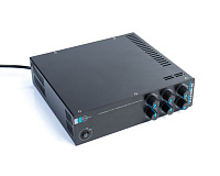 CVGaudio TR-180LS V.2 Профессиональный экономичный Public Address микшер-усилитель 180 Вт 100 В / 4-16 Ом. Три линейных входа (Line In) 3х2RCA, два микрофонных входа TRS 6,35 мм (Mic In), mic 1 приоритетный, один линейный выход (Link Out) 2RCA, 2U