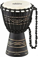 MEINL NINO-ADJ4-XS  джембе африканский детский (7"x 11 3/4"), материал - Mahogany Wood, мембрана натуральная, веревки - HTP-нейлон, цвет черный