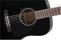 FENDER CD-60 DREAD V3 DS BLK WN акустическая гитара, цвет черный