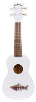 KALA MK-SS/WHT MAKALA SHARK, SOPRANO UKULELE, GREAT WHI укулеле сопрано, цвет белый