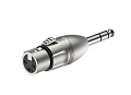 ROXTONE RA3XFJM Переходник 3P XLR Female  6.3 stereo Jack Male, металл