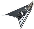 JACKSON JS32 RR, AH FB BLACK W/WHITE BEVELS электрогитара, цвет черный с белыми гранями