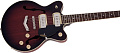 GRETSCH G2655-P90 Streamliner Jr. Double-Cut P90 Claret Burst полуакустическая гитара, цвет коричневый