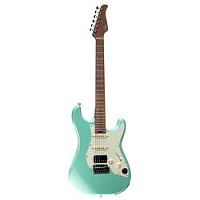 Mooer GTRS S801 Green Электрогитара со встроенным процессором, HSS, клен, цвет Surf Green
