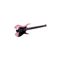Mooer GTRS W800 Pearl Pink Электрогитара со встроенным процессором, HH, headless, цвет Pearl Pink