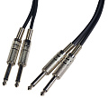 ROCKDALE DC007-3M готовый компонентный кабель, разъёмы 2 mono jack  2 mono jack, длина 3 м, чёрный