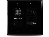 ATLONA AT-HDVS-200-TX-WP-BLK Настенная панель-коммутатор, передатчик 2x HDMI и VGA, с выходом на HDBaseT, цвет черный