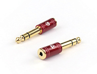 AuraSonics J35J63 переходник Jack TRS 3.5 мм female - Jack TRS 6.3 мм male, позолоченные контакты