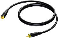 Procab CAV162/0.5 Кабель RCA (вилка-вилка), 75 Ом (AWG 20), 0.5 м
