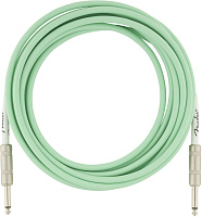 FENDER 15' OR INST CABLE SFG инструментальный кабель, зеленый, 15'