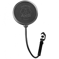 AKG PF80 ветрозащита студийная (поп-фильтр): круглый экран на креплении 'Gooseneck' со струбциной