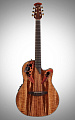 OVATION CE44P-FKOA Celebrity Elite Plus Mid Cutaway Natural Figured Koa электроакустическая гитара