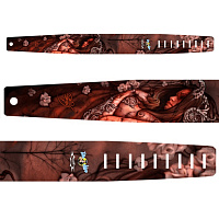 Perri's P35TJ-607 Кожаный ремень 3,5" для гитары, Tattoo Johnny, женщина-демон