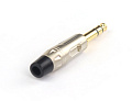 AuraSonics JMA3-G кабельный разъем Jack 6.3 мм TRS (стерео) штекер, позолоченные контакты, матовый никель