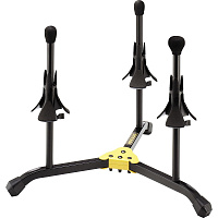 Hercules DS513BB Стойка для двух труб (корнетов)+1флюгельгорн, напольная