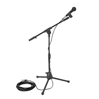 OnStage MS7515 набор для пения: микрофон, стойка, держатель, кабель XLR - джек 6.3 мм, 6 м