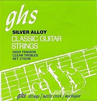 GHS Strings STRINGS 2100W SILVER ALLOY набор струн для классической гитары, нейлон / бронза,