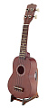 K&M 15550-000-98 стойка для скрипки и укулеле, пластик под дерево 