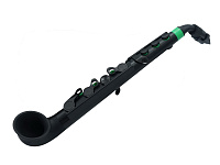 NUVO jSax (Black/Green) саксофон, строй С (до), материал - АБС-пластик, цвет - чёрный/зеленый, в комплекте кейс