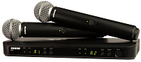 SHURE BLX288E/SM58 M17 662-686 MHz радиосистема с двумя ручными передатчиками 