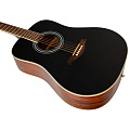 ROCKDALE Aurora D6 BK Satin акустическая гитара, дредноут, цвет черный, сатиновое покрытие