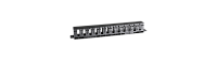Caymon BCO101 Горизонтальный кабельный органайзер в шкаф 19", 1U, Размеры (Ш х В х Г) 482 x 44 x 66,5 мм. Вес 0,26 кг