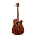 ROCKDALE Aurora D6 C ALL-MAH Gloss акустическая гитара, дредноут с вырезом, корпус из махагони, цвет натуральный, глянцевое покрытие