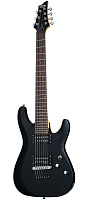 Schecter C-7 Deluxe SBK Гитара электрическая семиструнная, цвет матовый черный