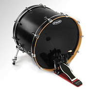 EVANS BD22HBG пластик 22" Hudraulic Black, пластик для бас барабана двойной черный