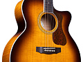 GUILD F-250CE Deluxe Maple ATB электроакустическая гитара формы джамбо с вырезом, топ - массив ели, корпус - огненный клён