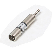 Invotone J123M  переходник 3P XLR "папа"  6.35 мм моноджек "папа"